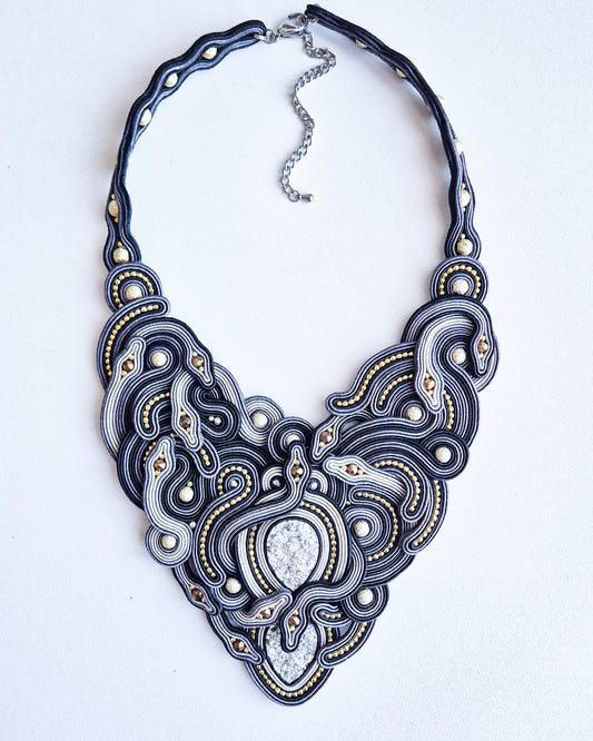 Medusa - Statement Soutache Necklace