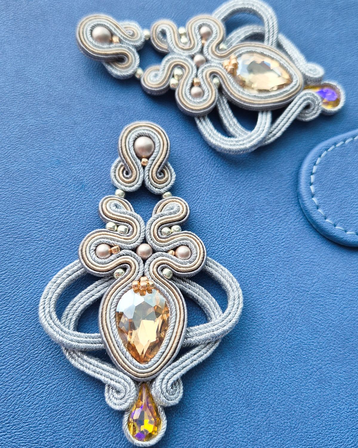 Vienna - Soutache Statement Earrings