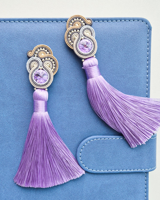 Valensole - Soutache Tassel Earrings
