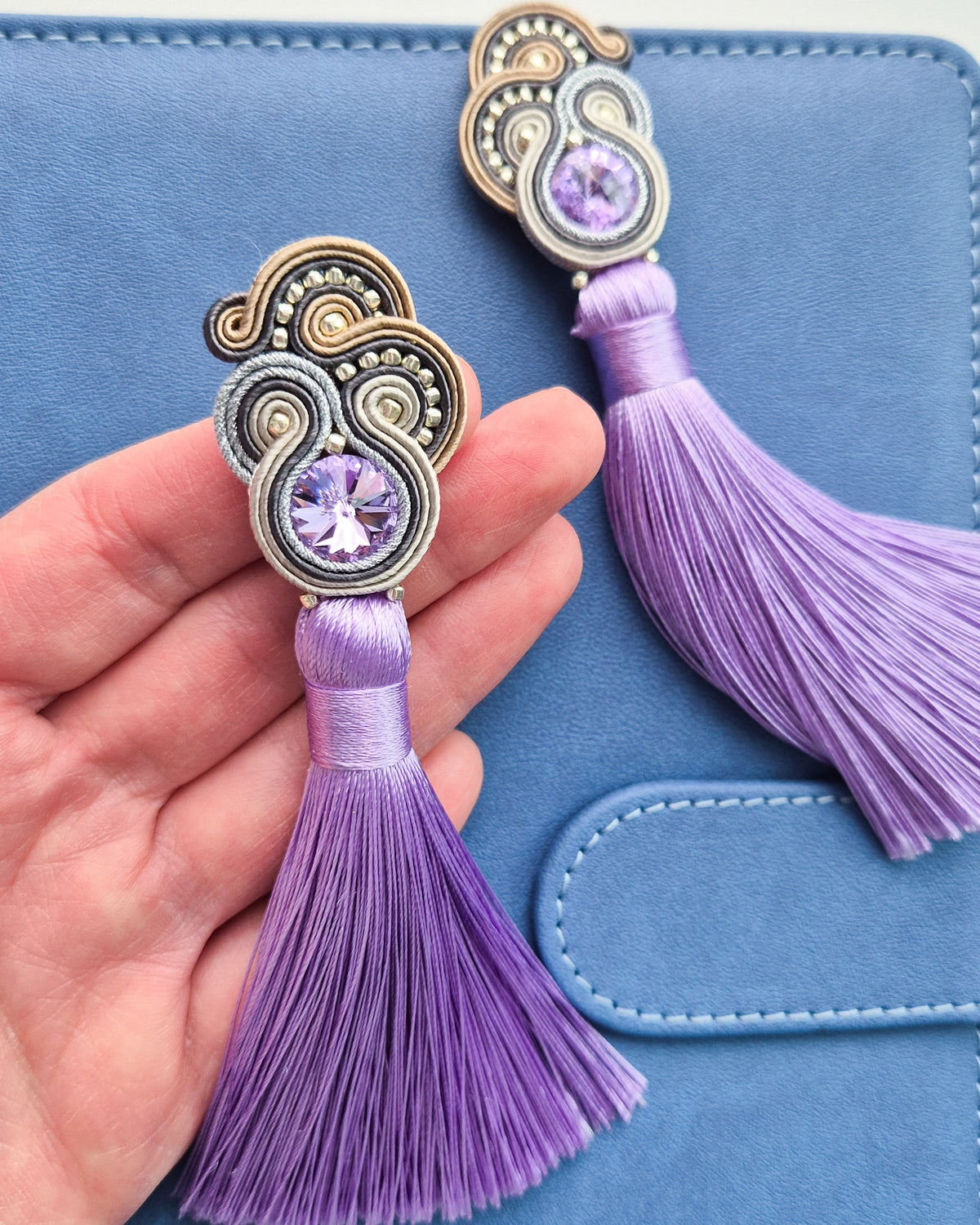 Valensole - Soutache Tassel Earrings