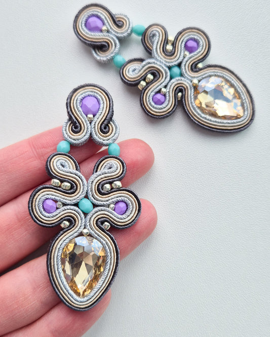 Valencia - Delicate Soutache Earrings