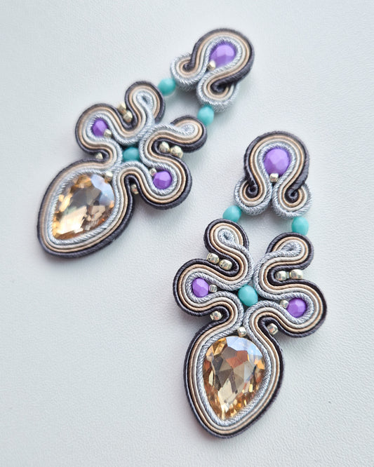 Valencia - Delicate Soutache Earrings