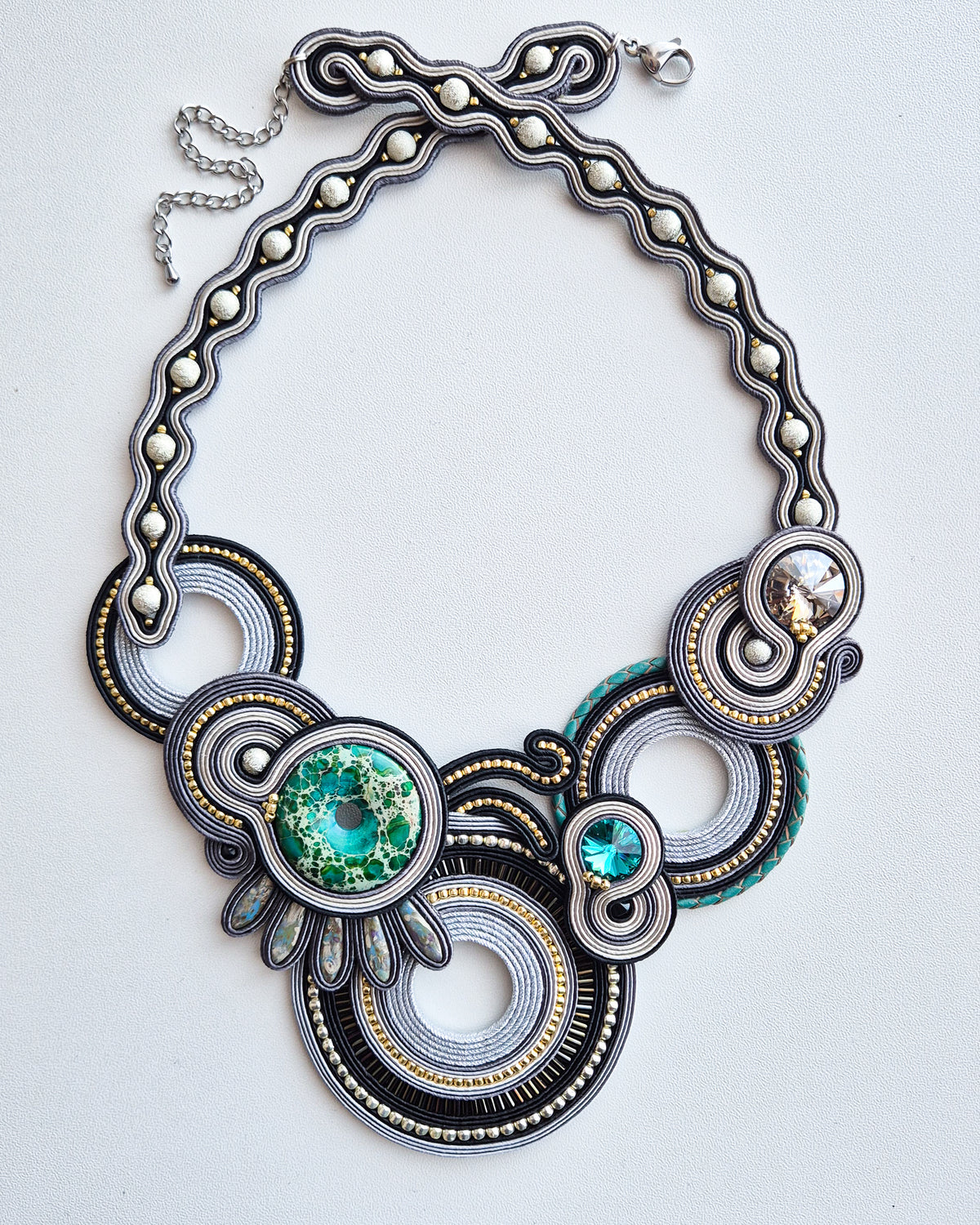 Calypso - Statement Soutache Necklace