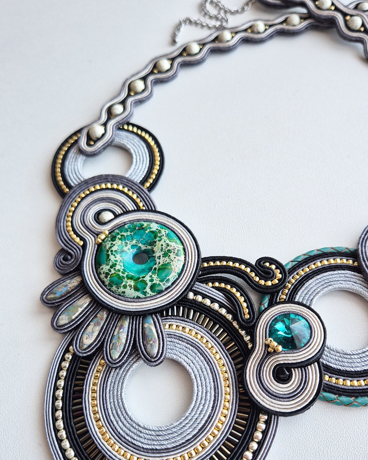 Calypso - Statement Soutache Necklace