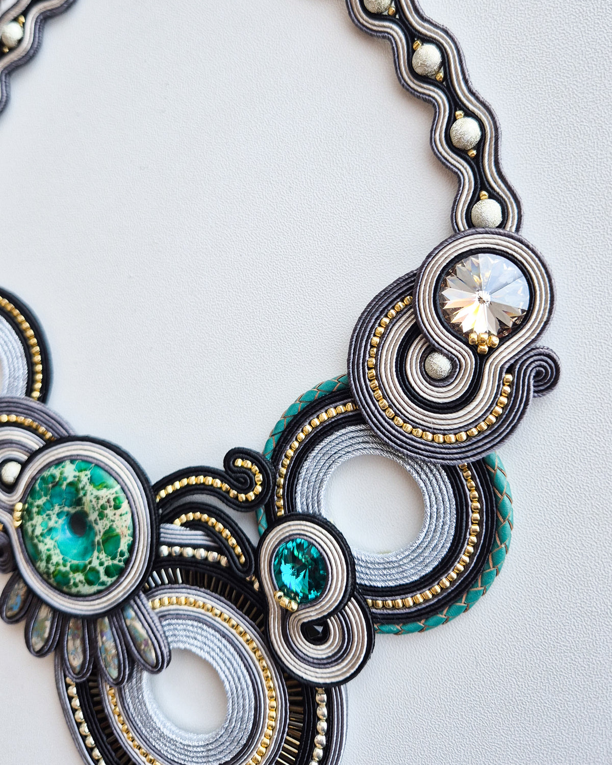 Calypso - Statement Soutache Necklace
